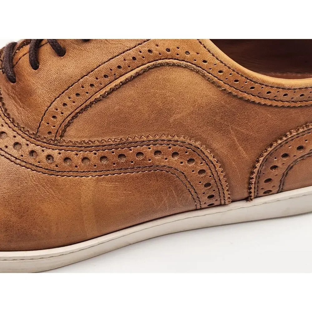 Allen Edmonds Strand Leather Sneakers, Walnut, Men's 8.5E